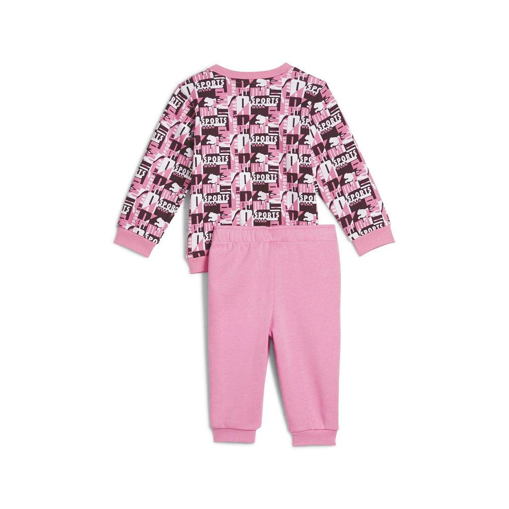 Puma 2 Piece Minicats Graphic Crew Neck Sweatshirt 
Joggers Set (Infant) 2