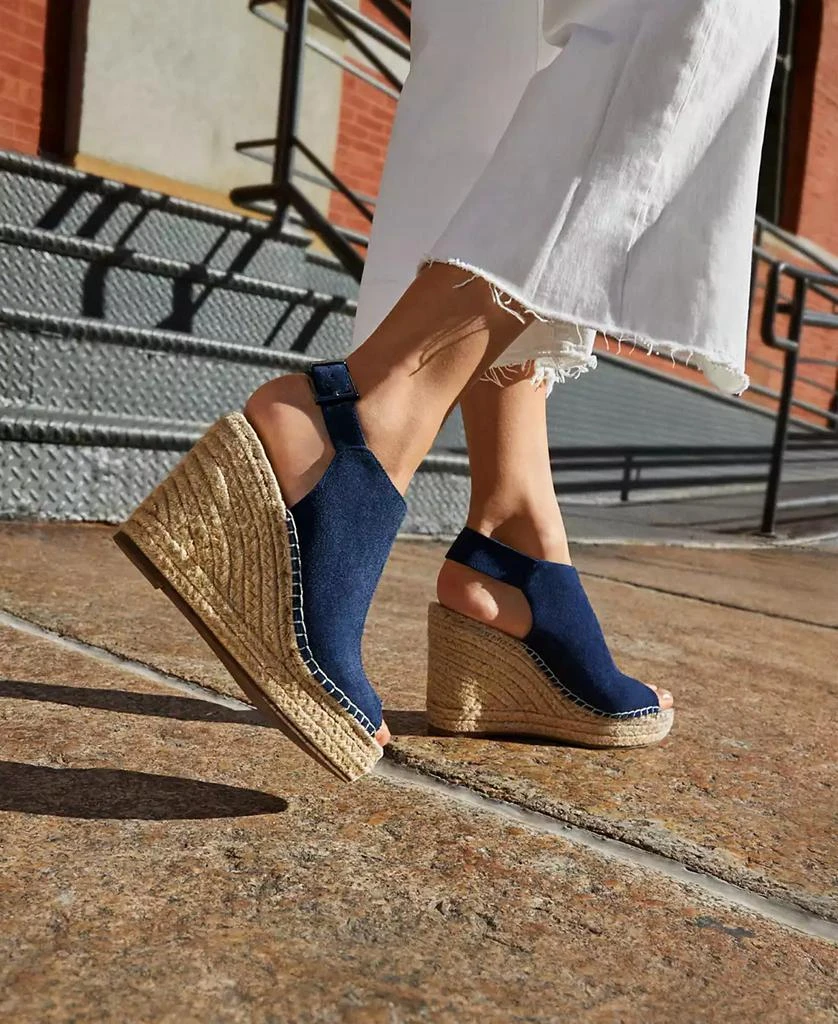 Kenneth Cole Women's Olivia Espadrille Peep-Toe Wedges 6