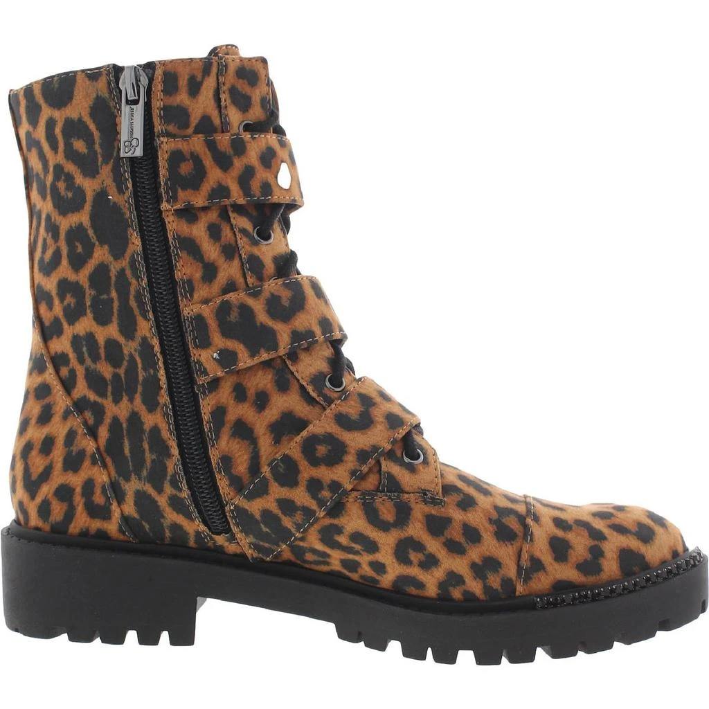 Jessica Simpson Kirlah  Womens Leather Buckle Combat Boots 3
