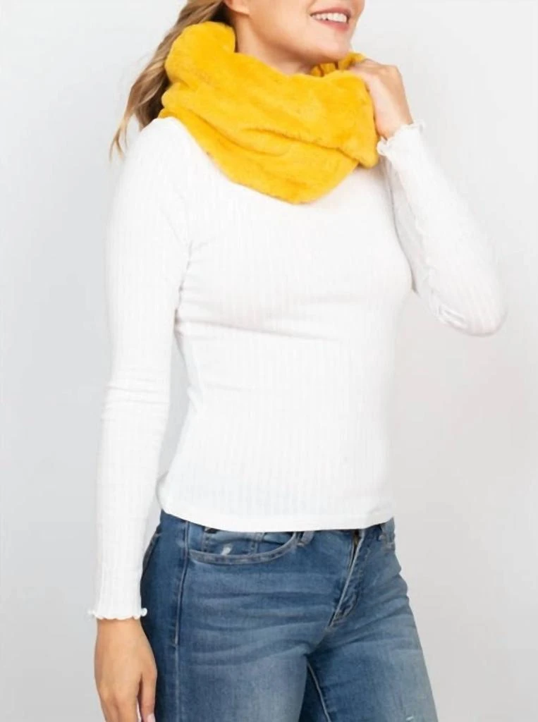 Riah Fashion Riah Fashion - Women's Faux Fur Infinity Scarf 4