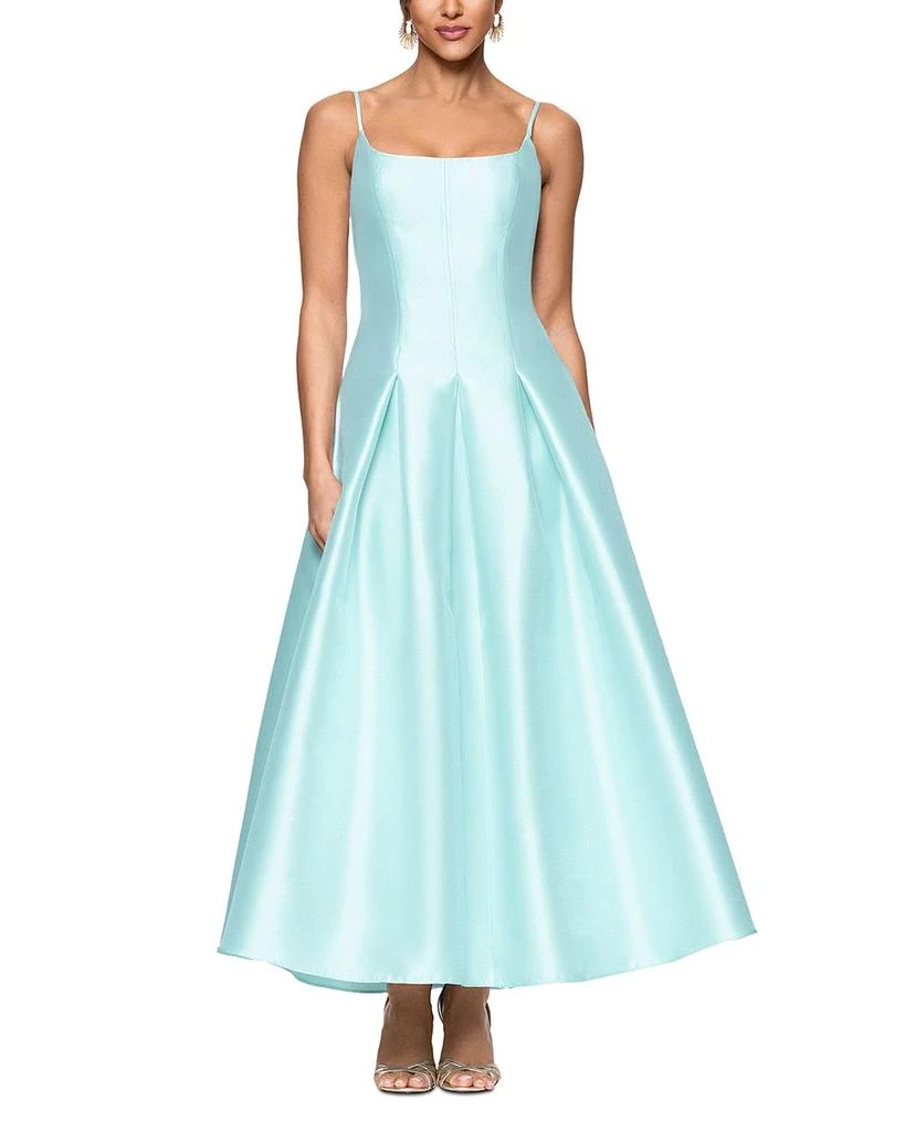AQUA Satin Midi Dress - Exclusive 1