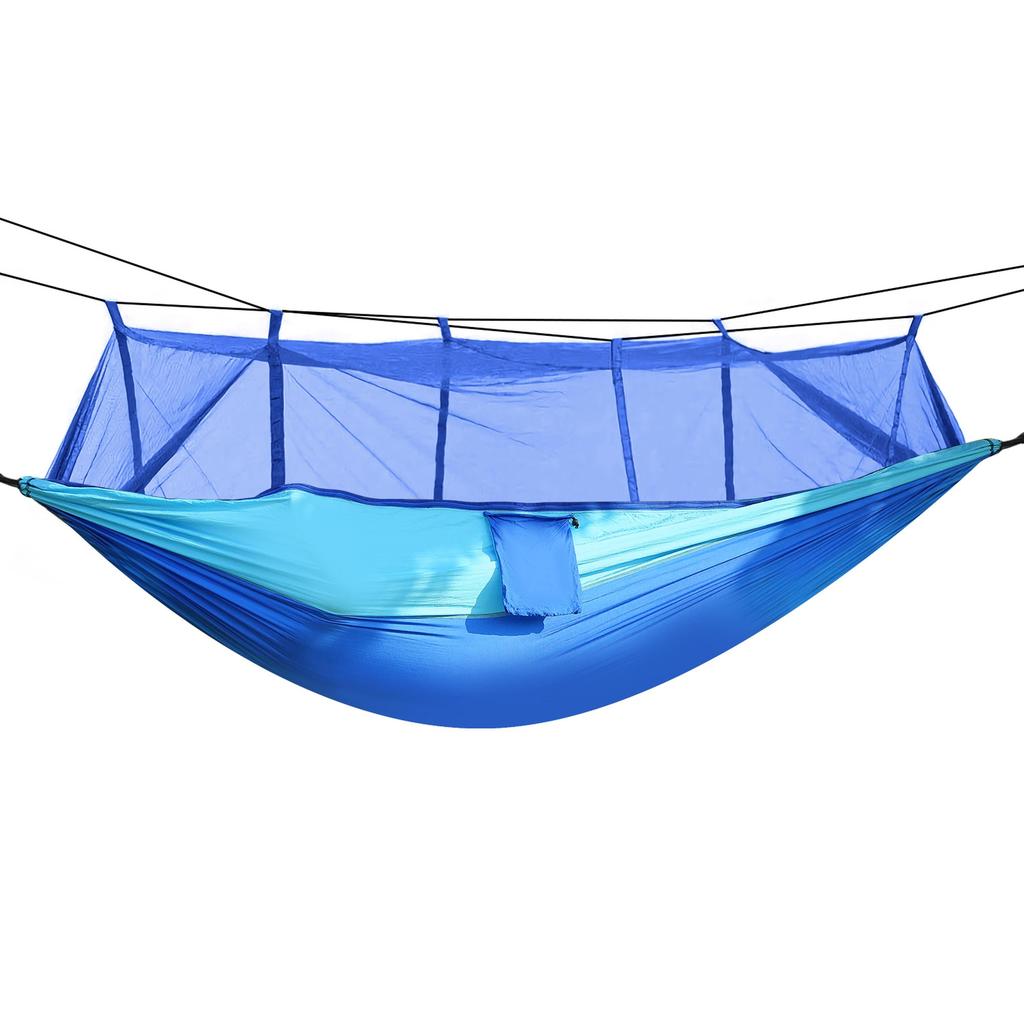 Global Bazaar 600lbs Hammock with Mosquito Net for Camping, Portable Swing