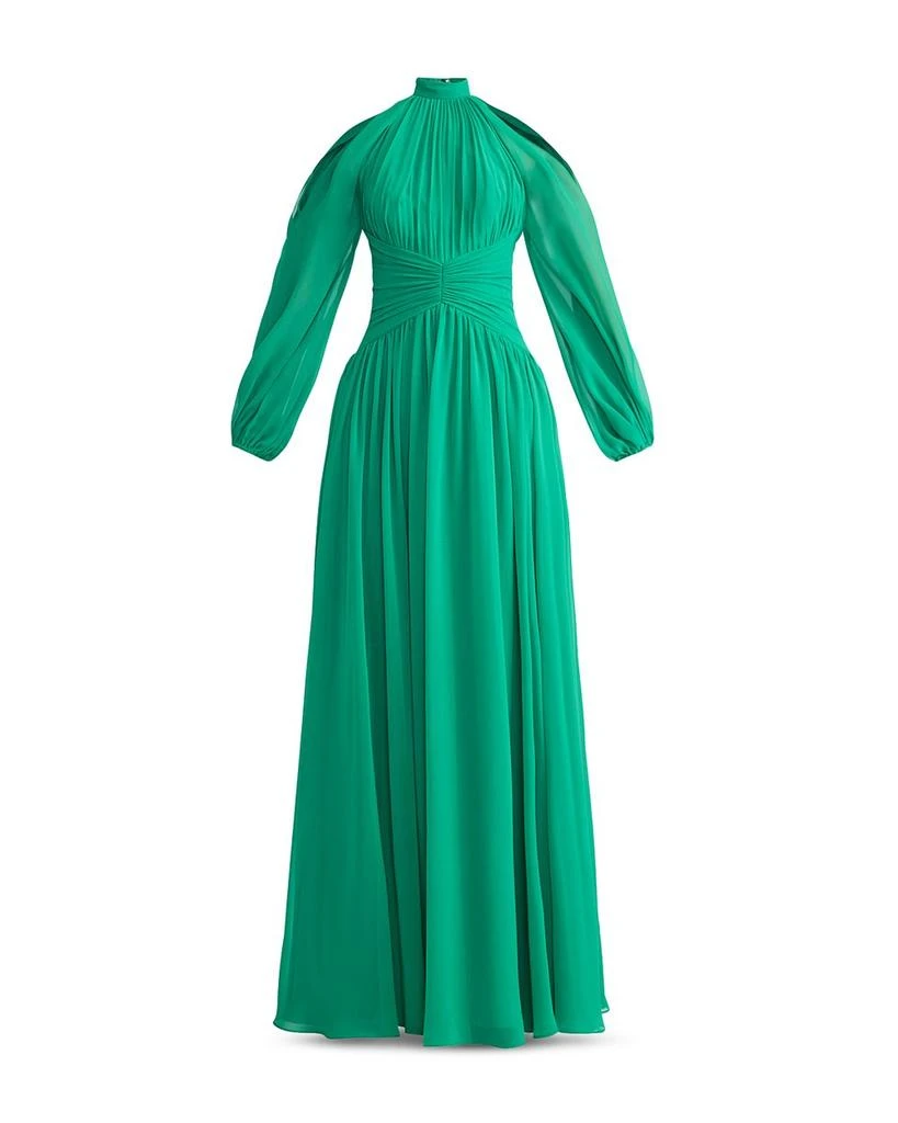 Zac Posen Wicked x Zac Posen Cold Shoulder Chiffon Gown 5