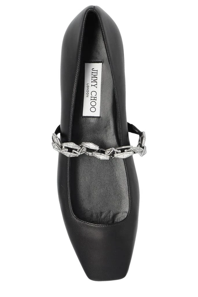 Jimmy Choo Jimmy Choo Chain Embellished Ballerina Flats 4