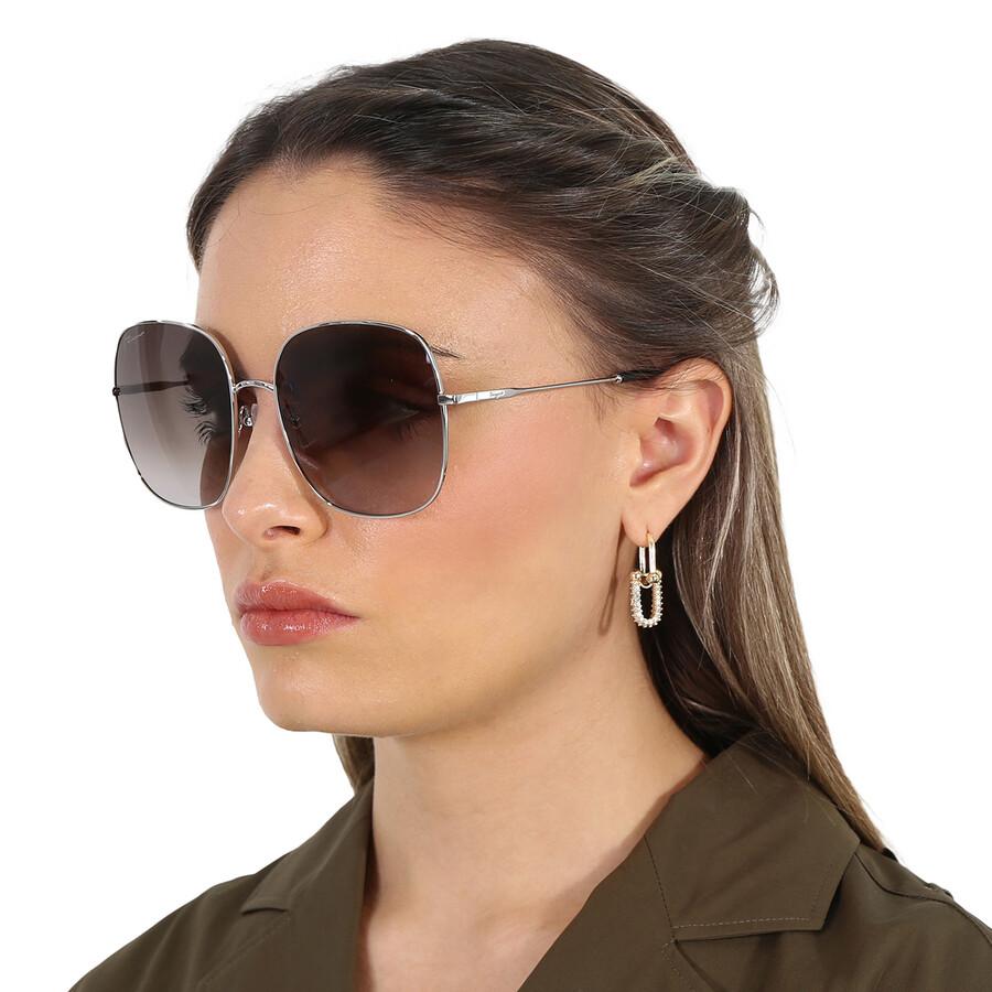 Salvatore Ferragamo Salvatore Ferragamo Grey Gradient Square Ladies Sunglasses SF300S 041 59