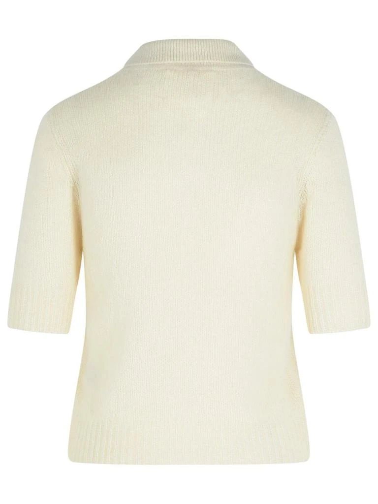 Lisa Yang Lisa Yang 'Masy' Cream Silk Blend Sweater 3