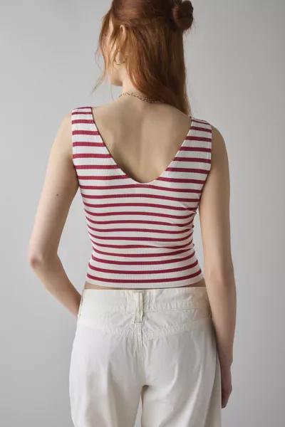 BDG BDG Too Perfect V-Neck Cropped Tank Top