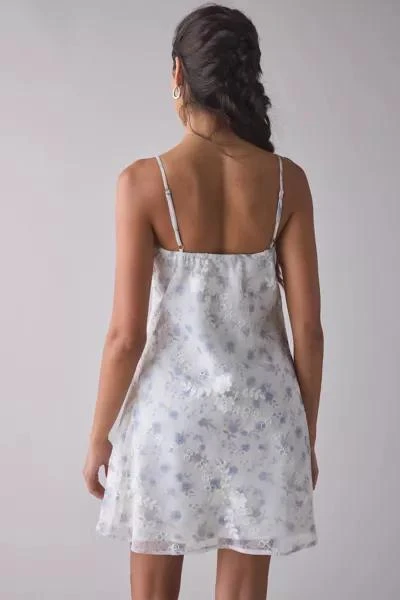 Kiss The Sky Kiss The Sky Floral Lace Tie-Front Slip Mini Dress 3