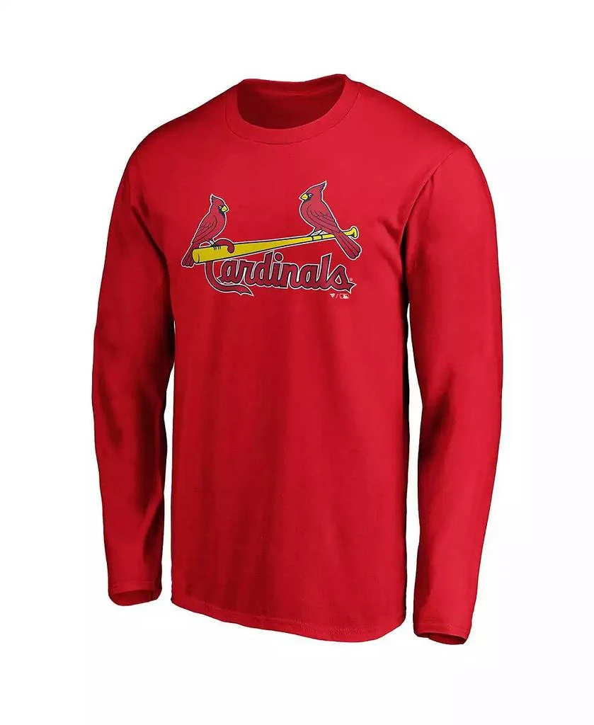 Fanatics Men
s Red St. Louis Cardinals Wordmark Long Sleeve T-Shirt 3