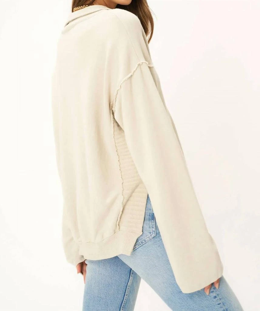 Project Social T Project Social T - Oliver Collared Half-Zip Sweatshirt 2