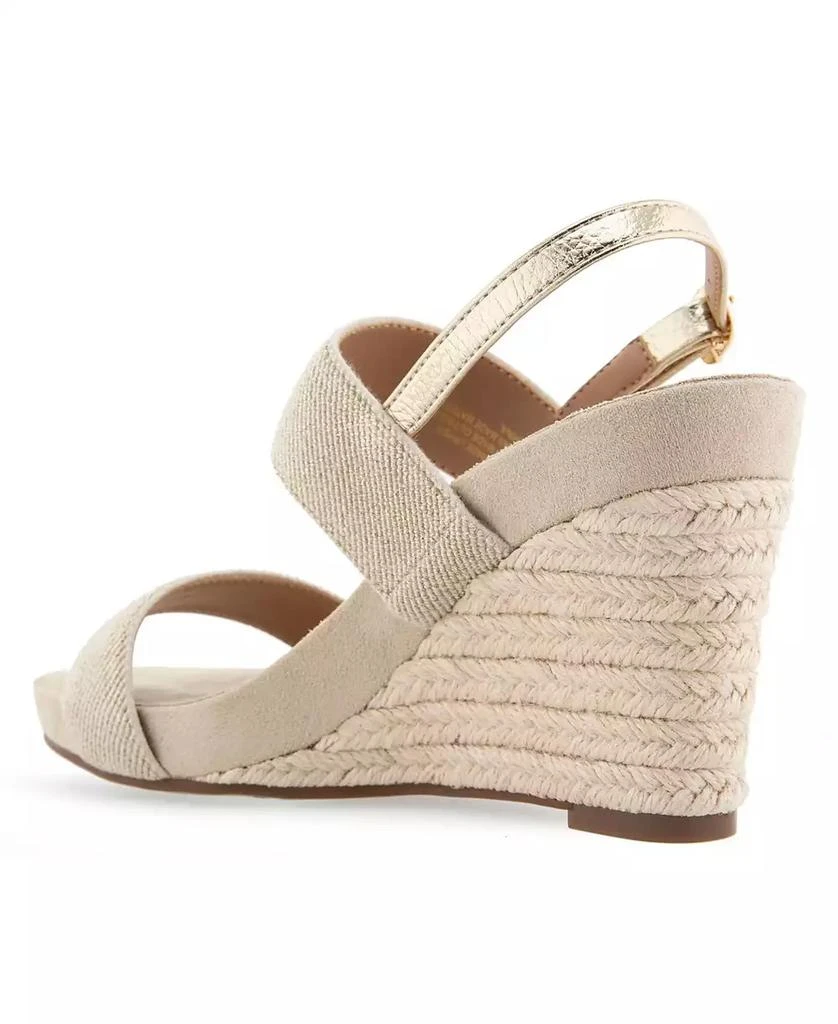 Aerosoles Women's Paxton Buckle Strap Wedge Sandals 6