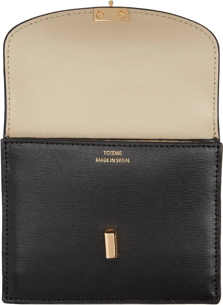 Totême Black T-Lock Leather Card Holder 3