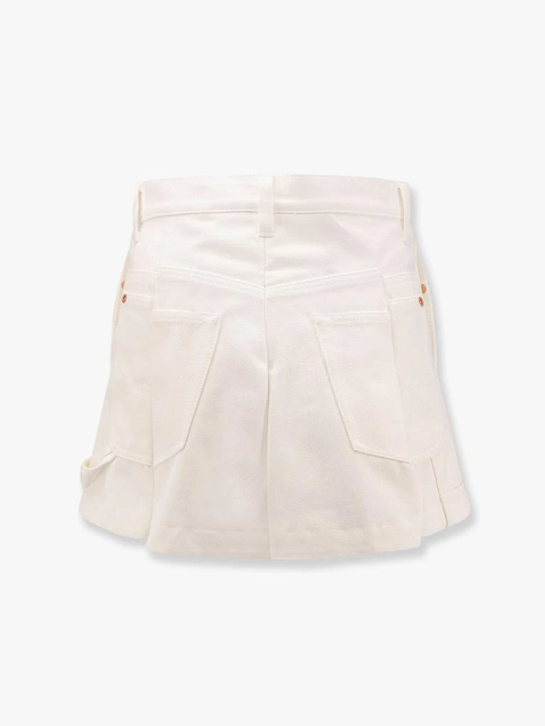 Sacai Cotton shorts with folds 6