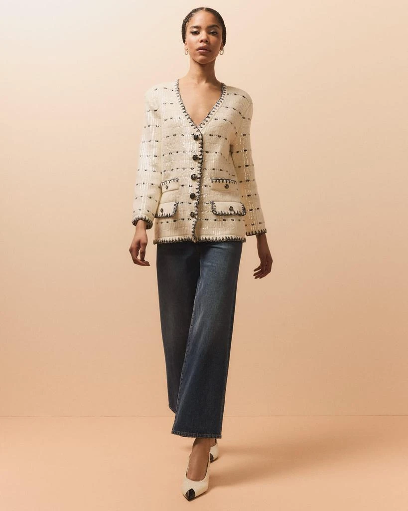 VERONICA BEARD Ceriani Sequin Knit Jacket 2