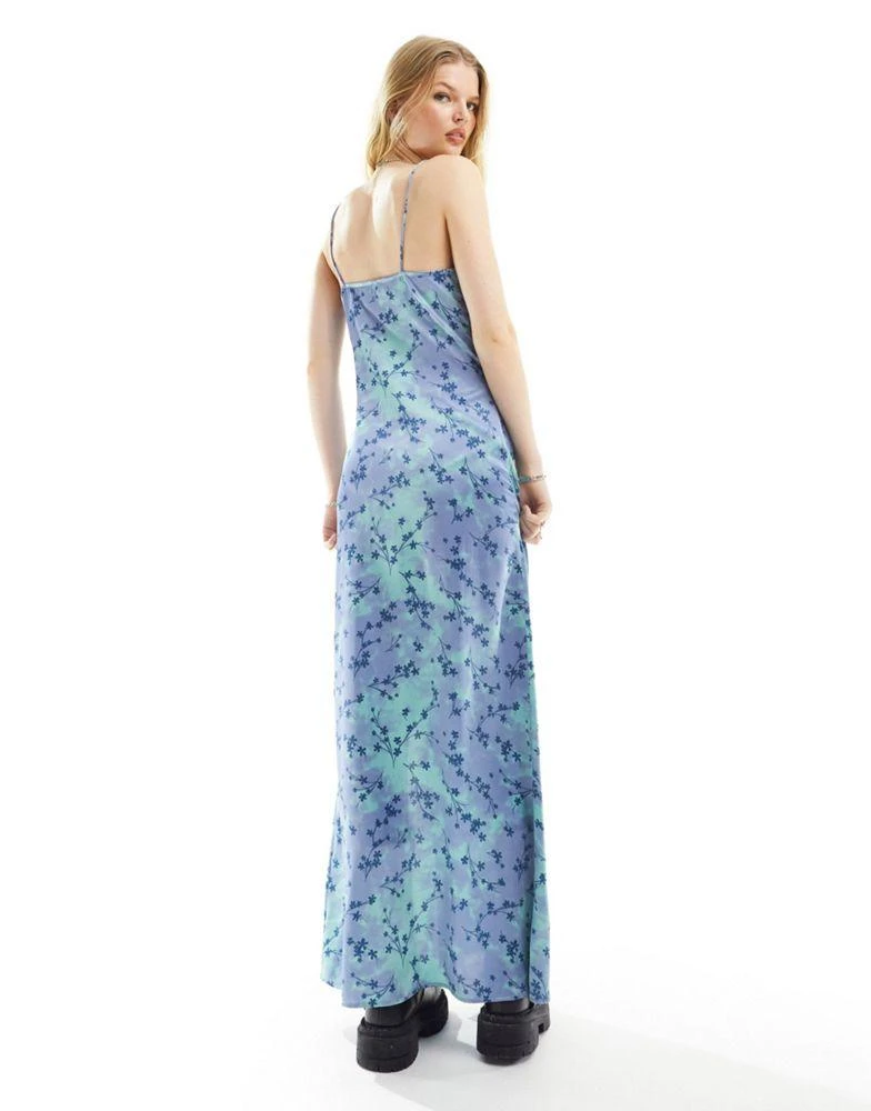 Daisy Street Daisy Street maxi cami dress in 90s blue floral 3