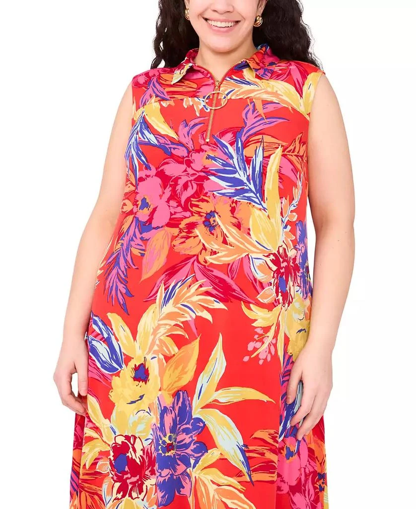 MSK Plus Size Printed Jersey Sleeveless Maxi Dress 4