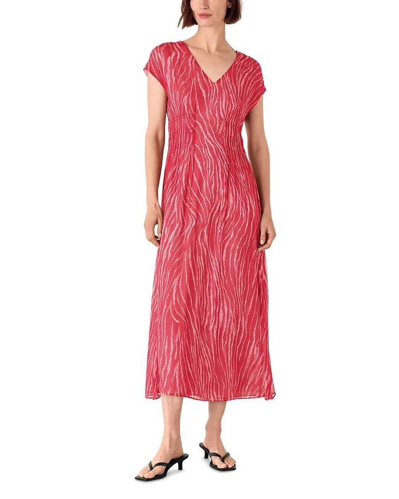 Whistles Zebra Texture Midi Dress 1