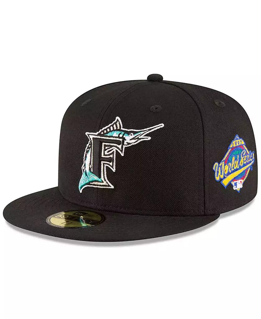 New Era Men's Black Florida Marlins 1997 World Series Wool 59FIFTY Fitted Hat