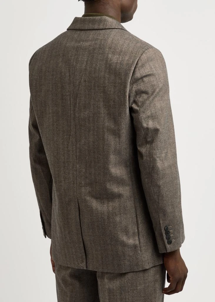 PERCIVAL Herringbone double-breasted woven blazer 3