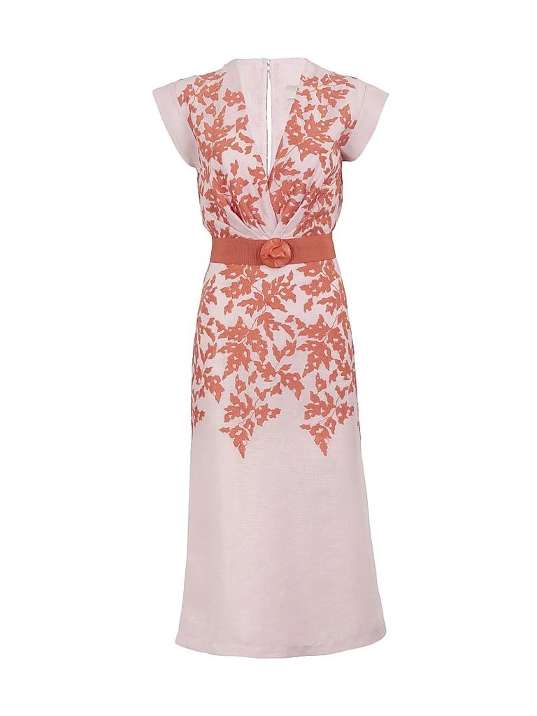 Silvia Tcherassi Olive Embroidered Linen-Blend Midi-Dress - Dresses &  Skirts - Compare Prices from 9+ Stores - Free Shipping - BeyondStyle