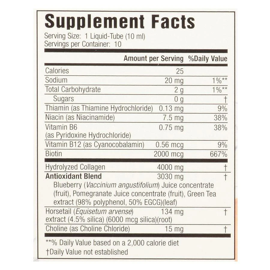 Applied Nutrition Liquid Collagen Skin Revitalization, Liquid-Tubes Strawberry & Kiwi 2