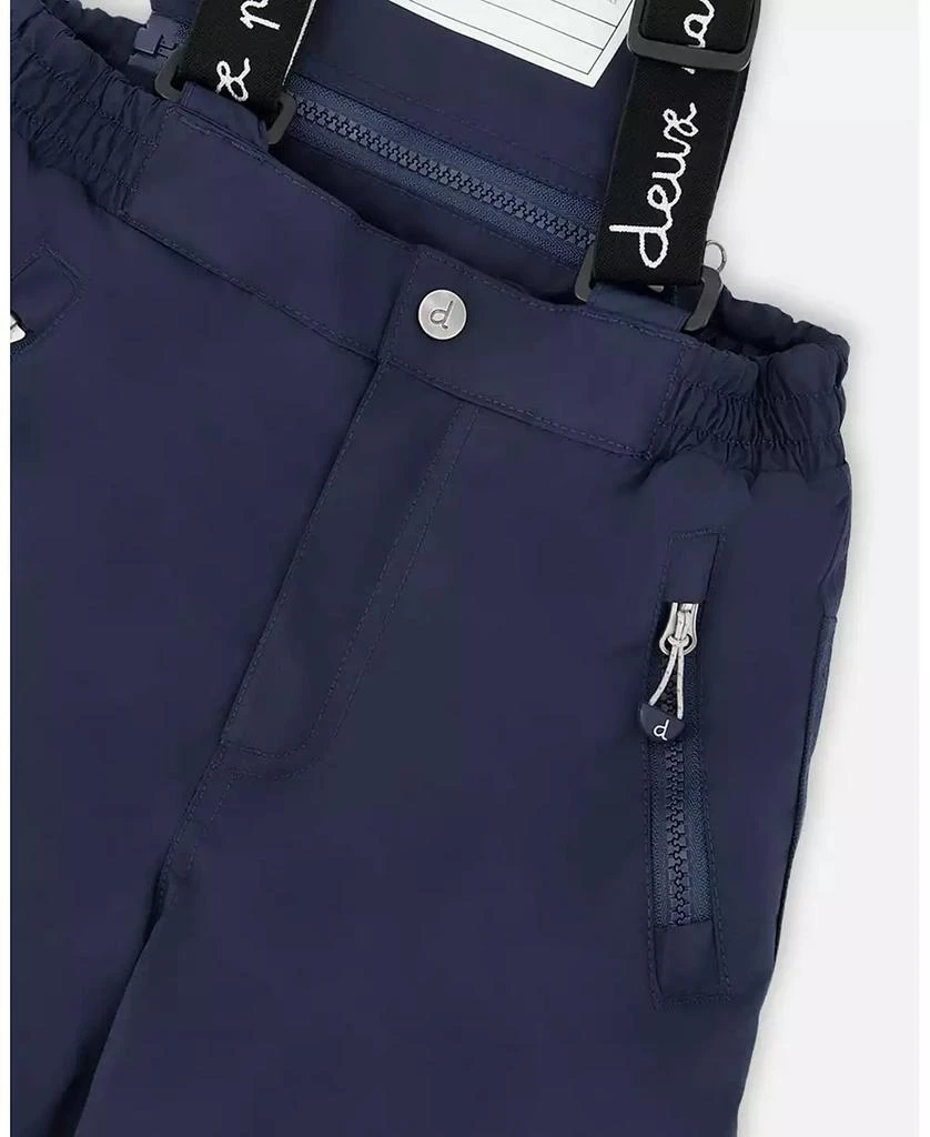 Deux par Deux Girl Two-Piece Play Snowsuit with Printed Jacket Navy Blue - Toddler|Child 7