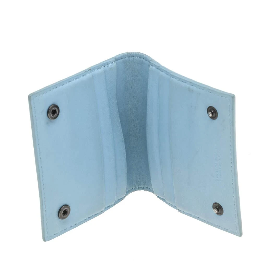 Bottega Veneta Bottega Veneta Light Blue Intrecciato Leather Wallet 2
