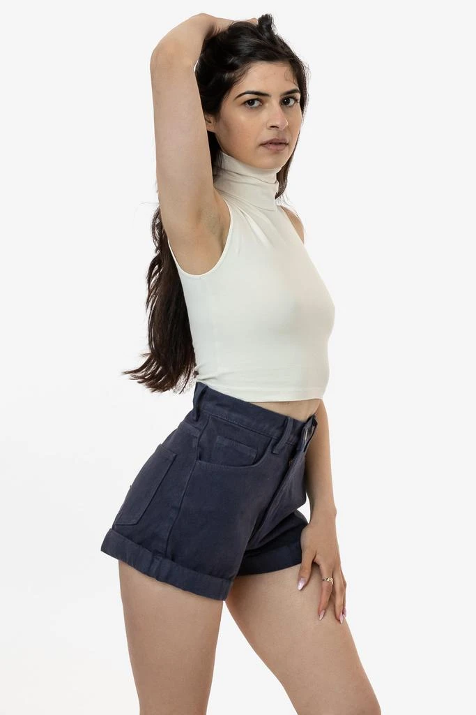 Los Angeles Apparel RBDW05GD - Bull Denim Garment Dye Cuff Short (New Colors) 5