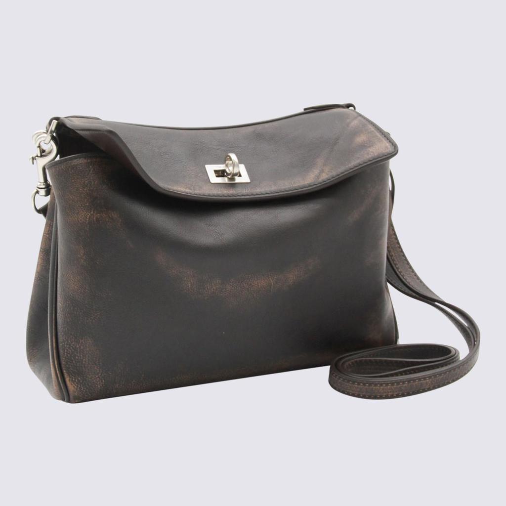 Balenciaga Balenciaga Dark Brown Leather Rodeo Small Shoulder Bag