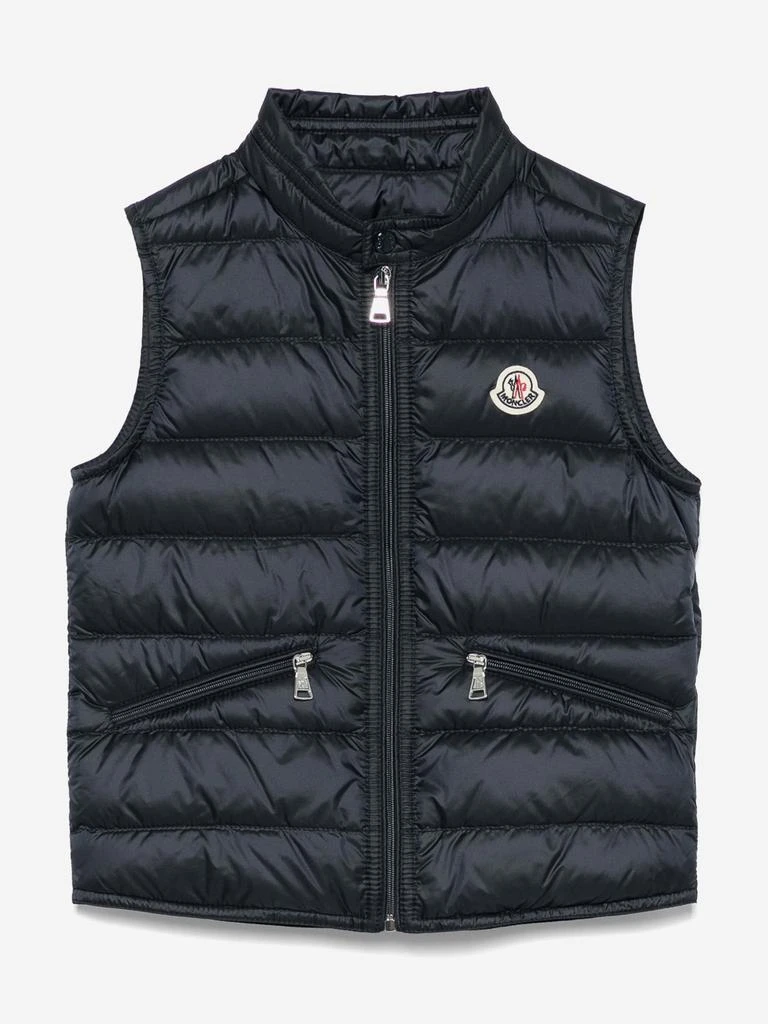 Moncler Moncler Enfant Boys Down Padded Gui Gilet in Navy