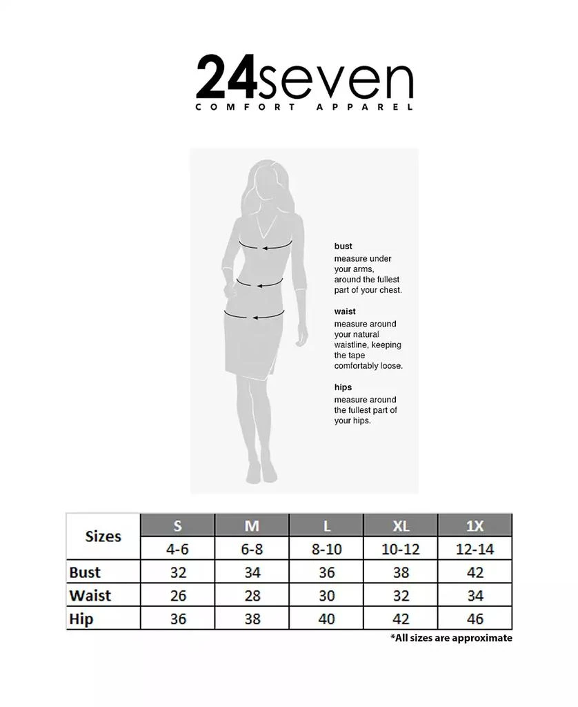 24seven Comfort Apparel Women's V Neck Loose Fit Short Sleeve Pocket T Shirt Dress 4