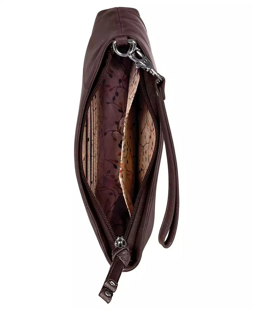 Mancini Leather Goods Casablanca Collection RFID Secure Ladies Wristlet 2