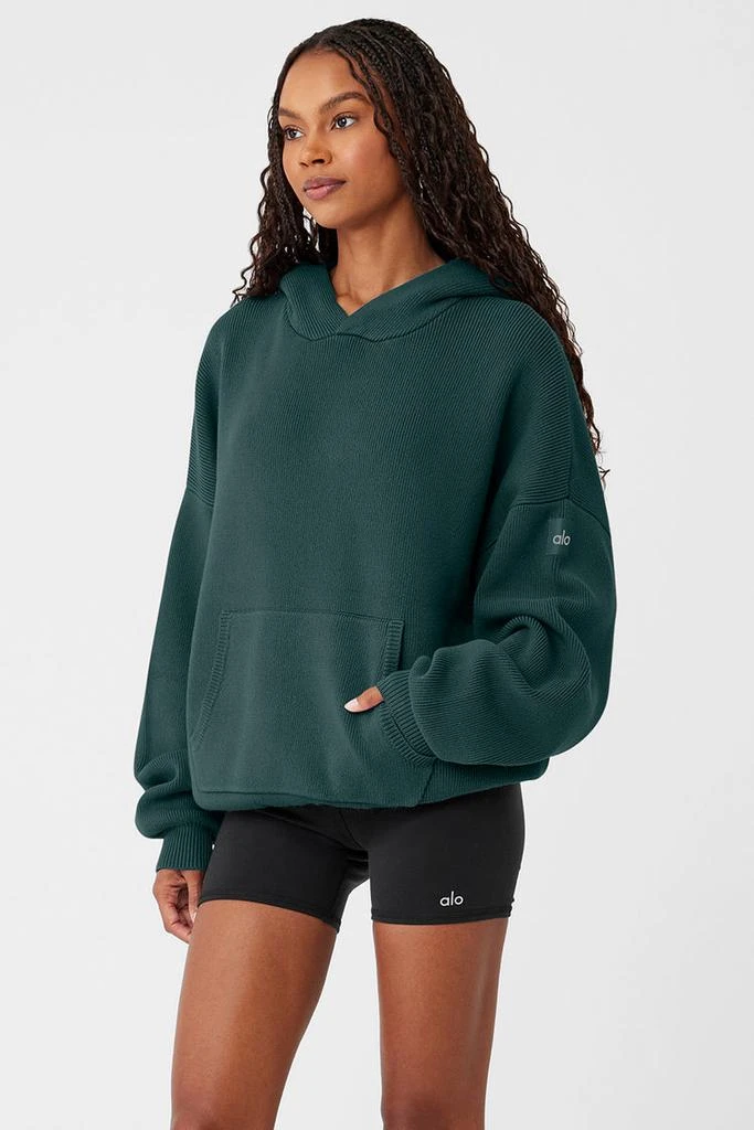 Alo Scholar Hooded Sweater - Mushroom Heather 3