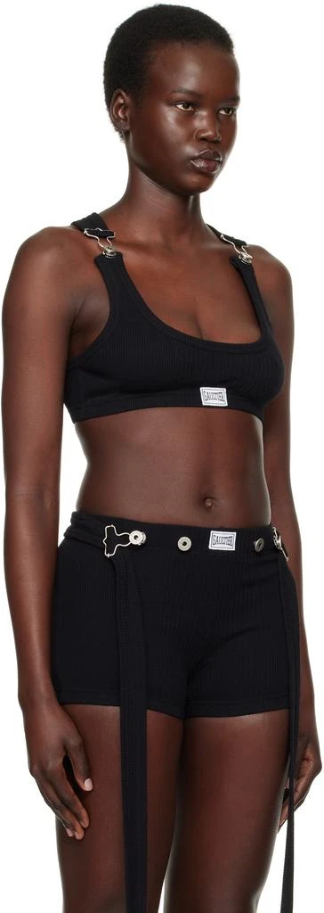 Jean Paul Gaultier Black 'The Cropped Patch' Tank Top 2