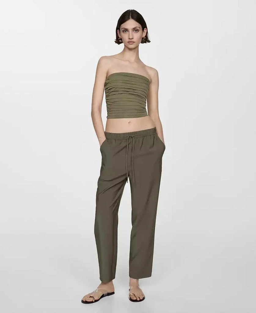 Mango Women's Drawstring Jogger Trousers 26