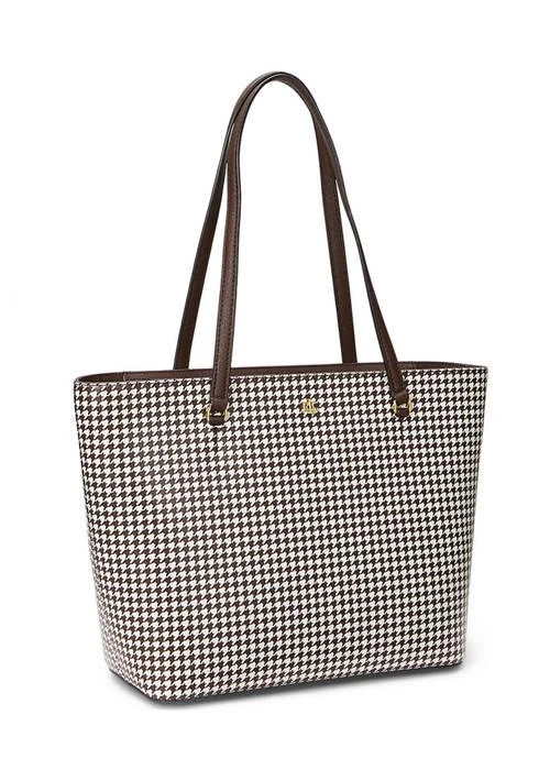 Ralph Lauren Ralph Lauren Houndstooth Medium Karly Tote Bag 3