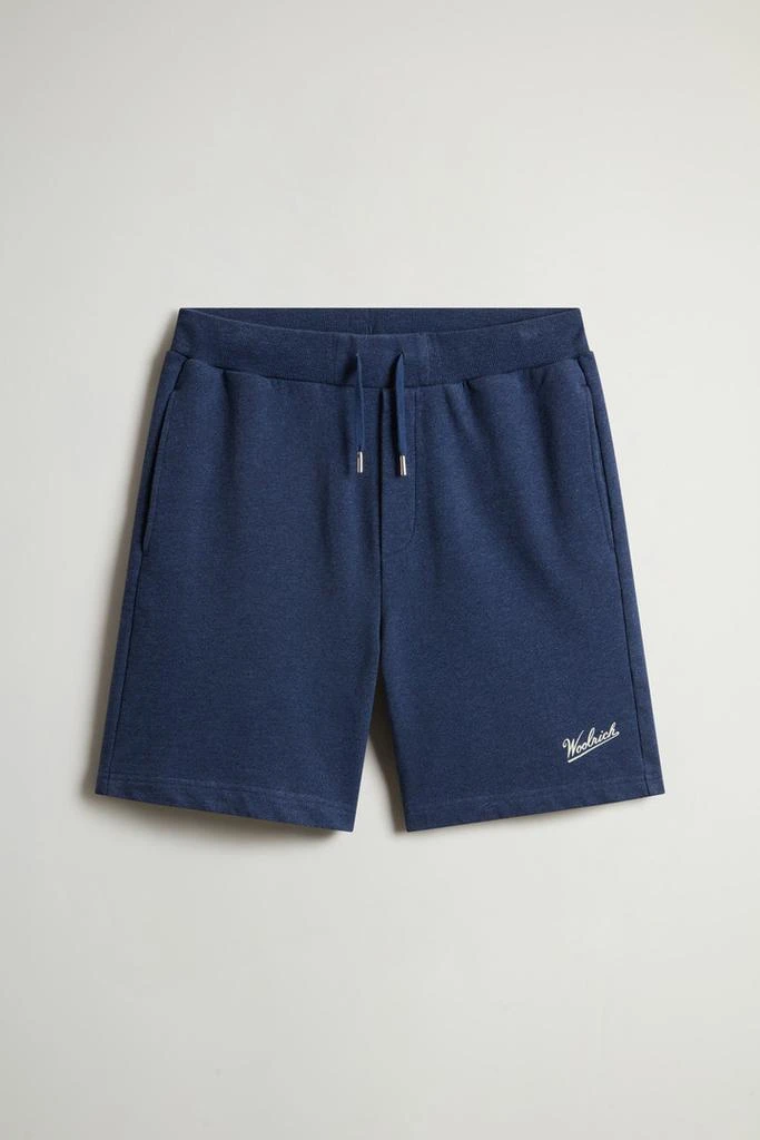 Woolrich Shorts in Pure Cotton Mouliné Fleece - Men - Gray 4