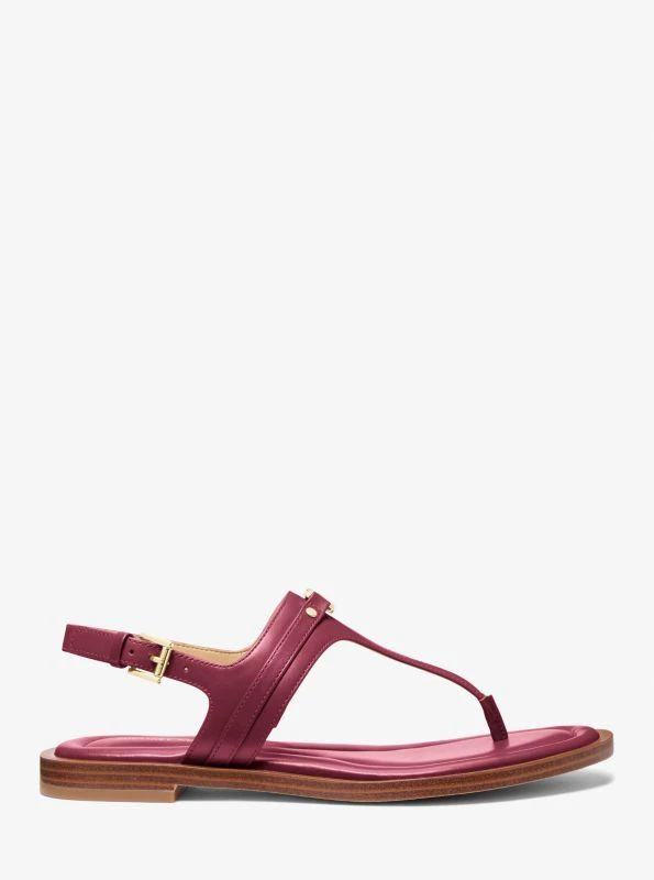 Michael Kors Mandy Leather T-Strap Sandal 2