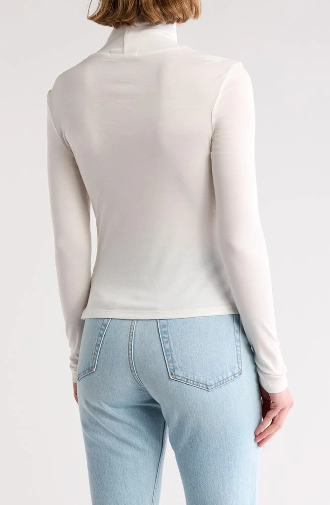 Elodie Ruched Turtleneck Top 2