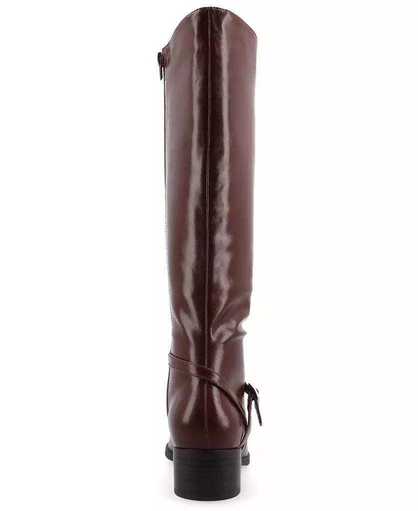 Journee Collection Women's Rhianah Wide Width Block Heel Knee High Riding Boots 3