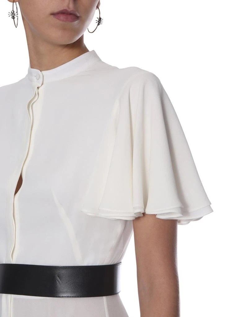 Alexander McQueen Alexander McQueen Short-Sleeved Ruffled Dress 6