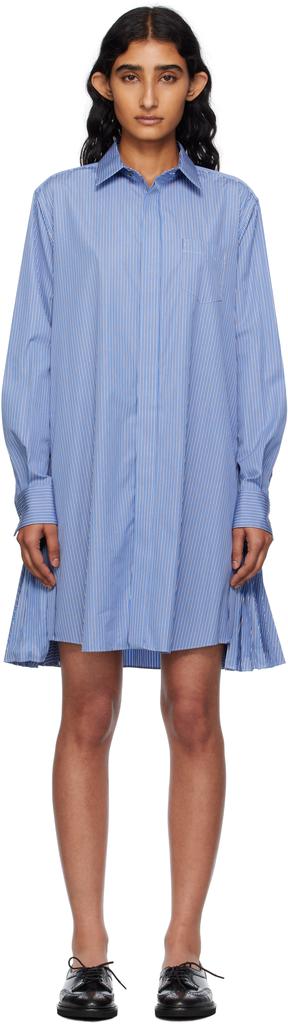 Sacai Pieced Poplin & Jersey Midi-Dress - Dresses & Skirts