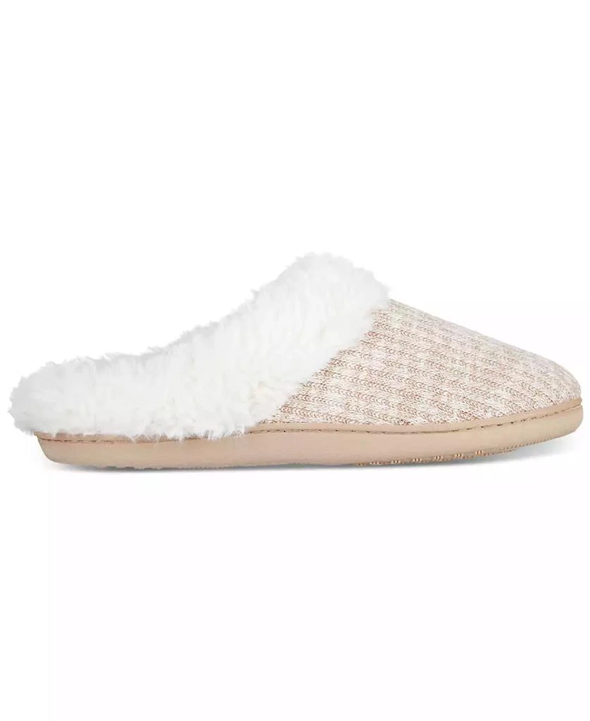 Isotoner Signature Women's Caroline Sweater Rib-Knit Clog Slippers 1