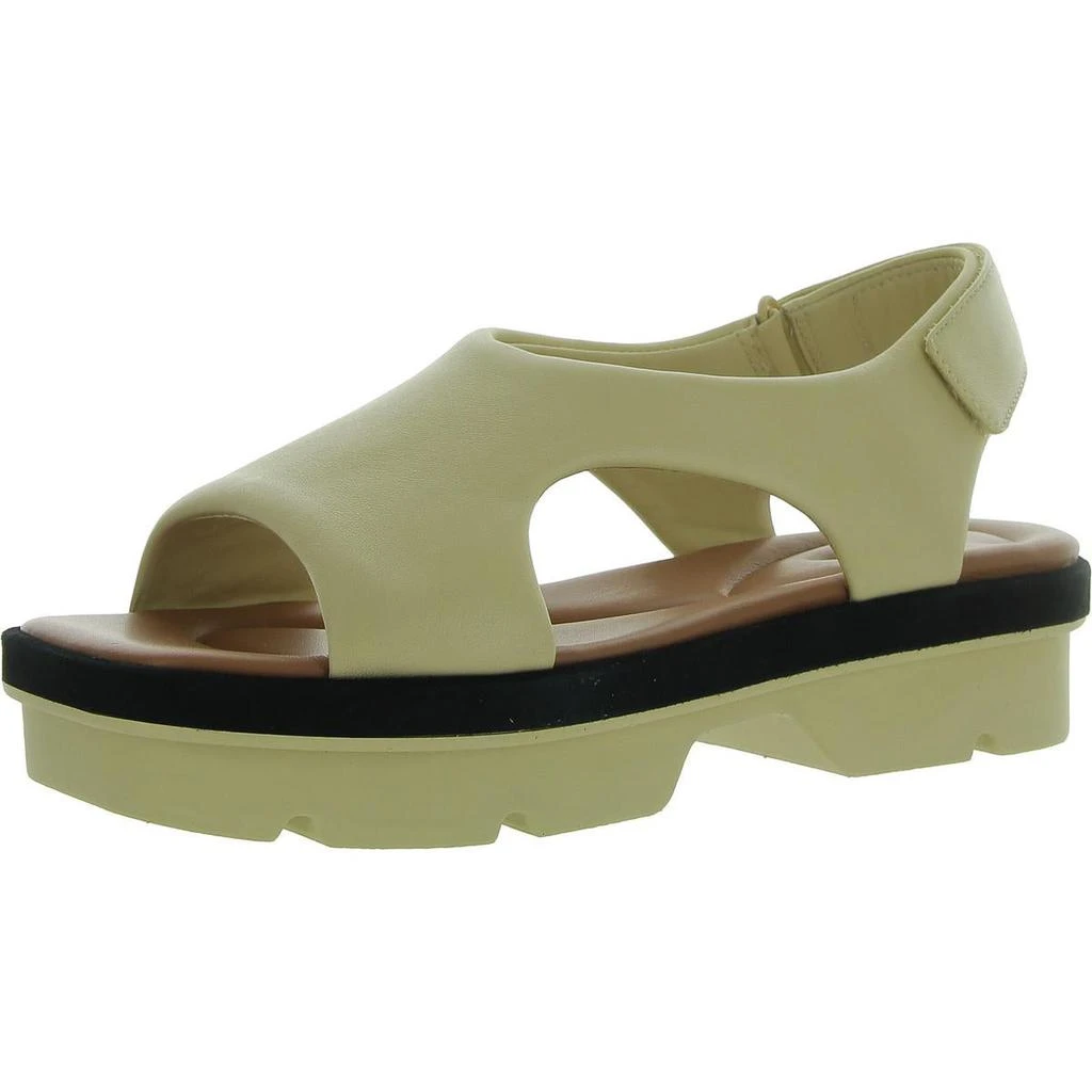 Vince Bilbao Womens Faux Leather Open Toe Slingback Sandals 5
