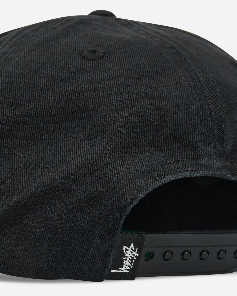 STUSSY Big Stock Snapback Cap Shadow Black 6