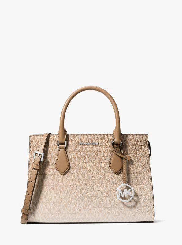 Michael Kors Sheila Medium Ombré Signature Logo Satchel 1