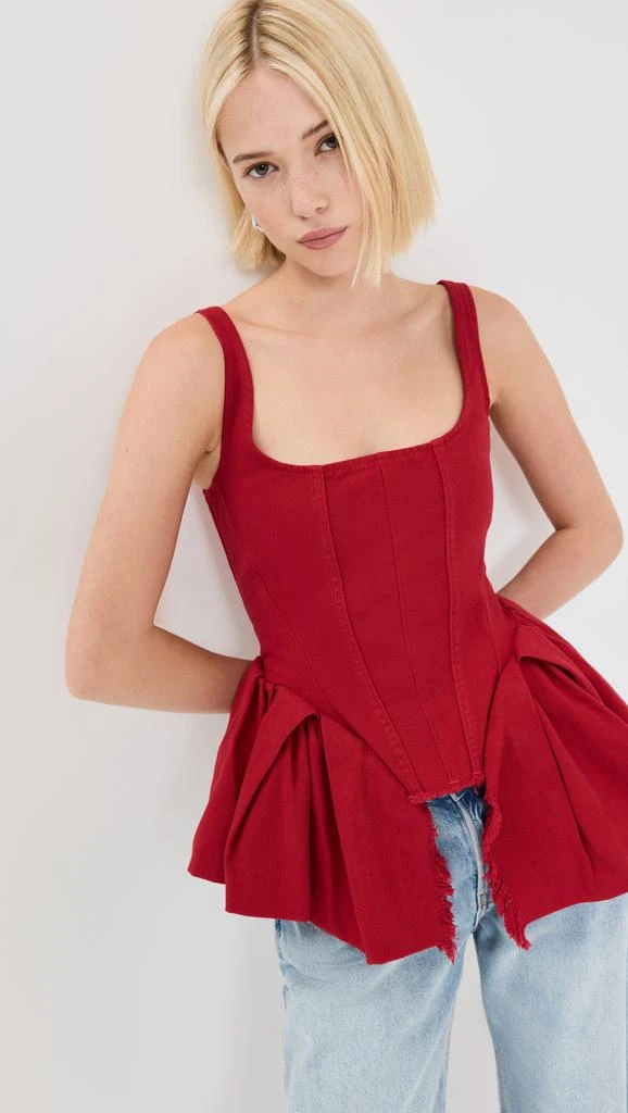 Marques Almeida Corset with Pleated Hip Panels 6