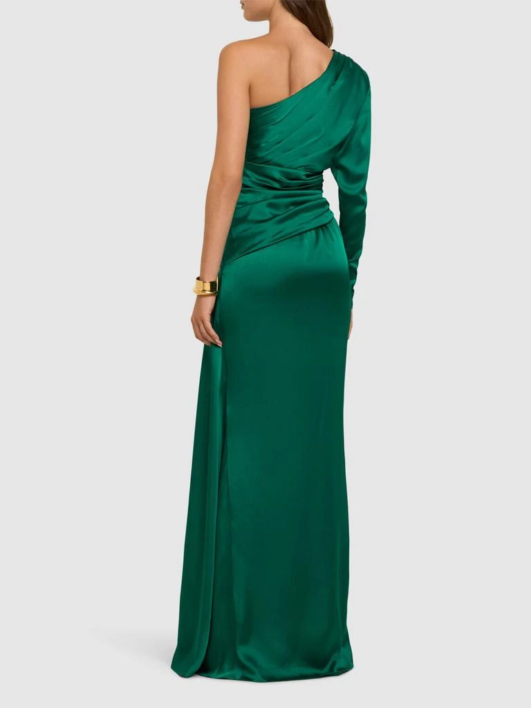 Zuhair Murad One-shoulder Draped Satin Dress 2