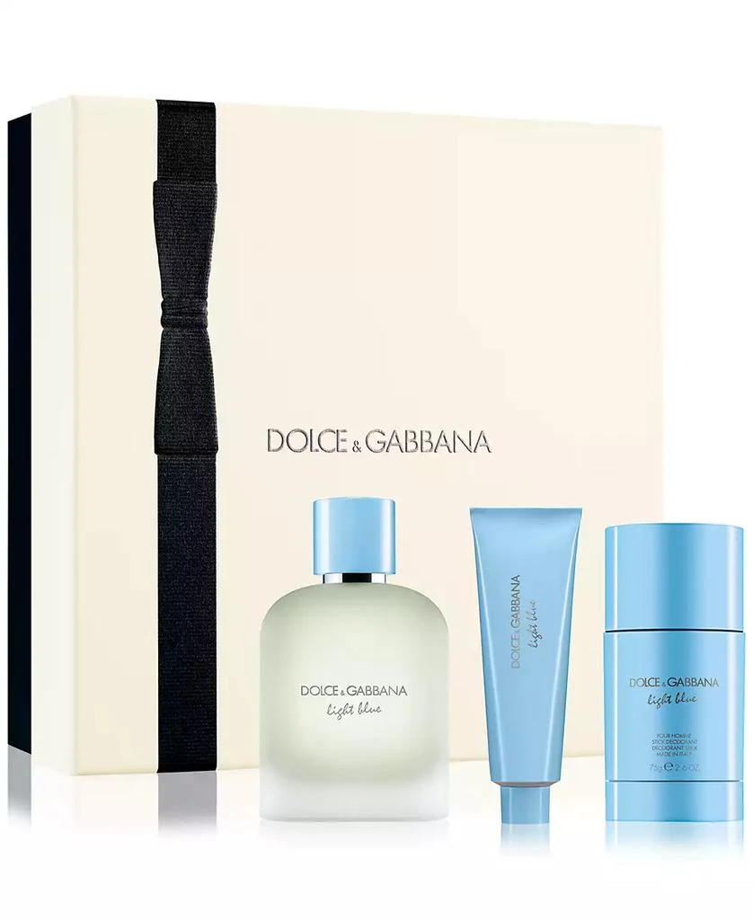 Dolce & Gabbana Men's 3-Pc. Light Blue Pour Homme Eau de Toilette Gift Set 1