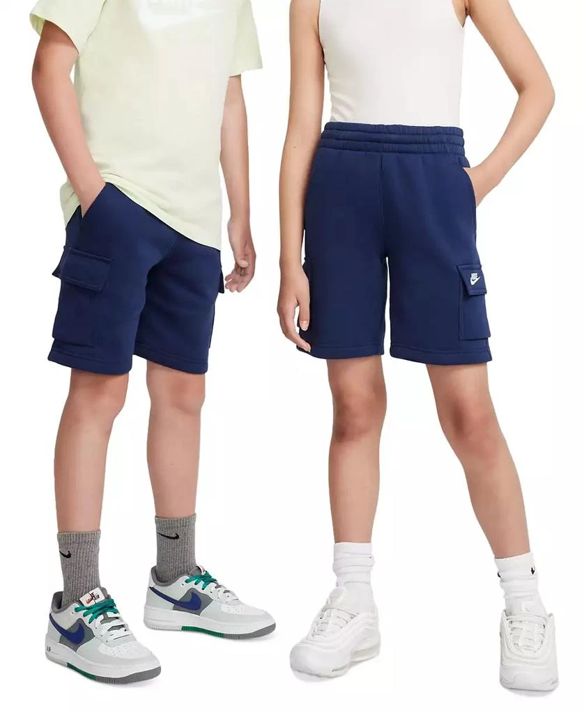 NIKE Big Kids Sportswear Club Fleece Cargo Shorts 6